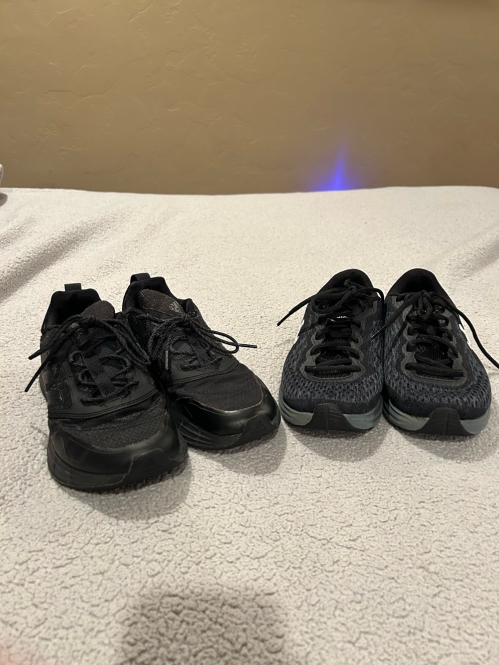 Adidas Women’s Black Athletic Shoes 6.5 Women’s & Under Armour 7.5 W Duo